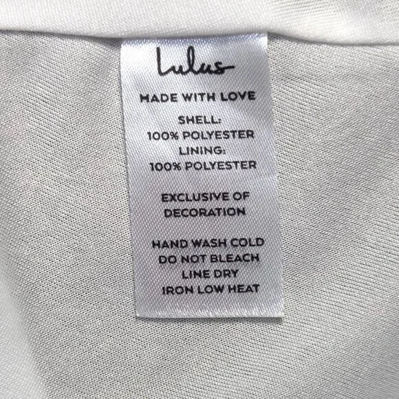 Lulus White Any Sway Shape or Form Sleeveless Crochet Lace Halter Dress Size XS - Picture 6 of 7